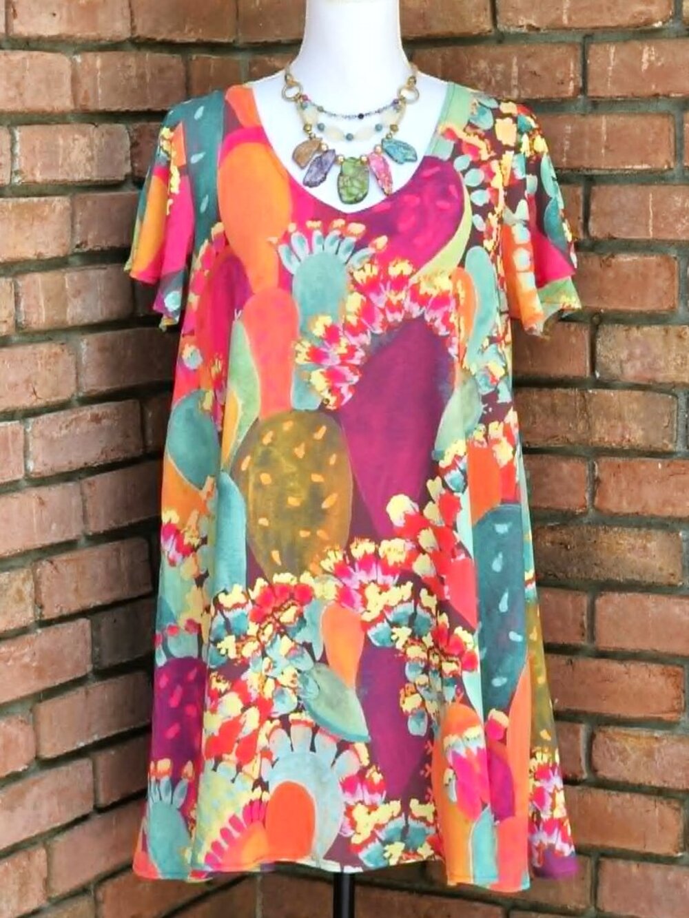 Judith March Dress. Colorful Floral Pattern. Size M. - Picture 2 of 10